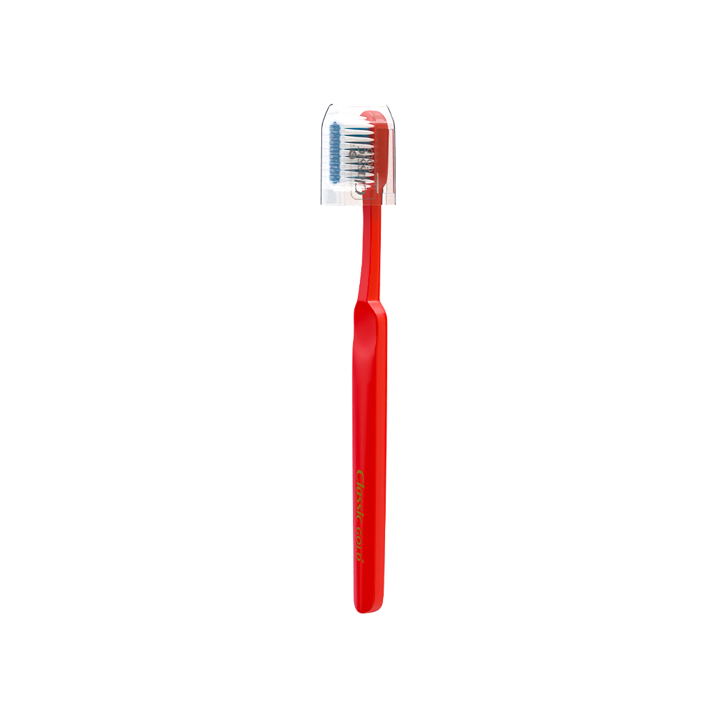 Select Medium Manual Toothbrush For Adults With Dupont Tynex Bristles And Anti Bacterial Crystal Clear Cap