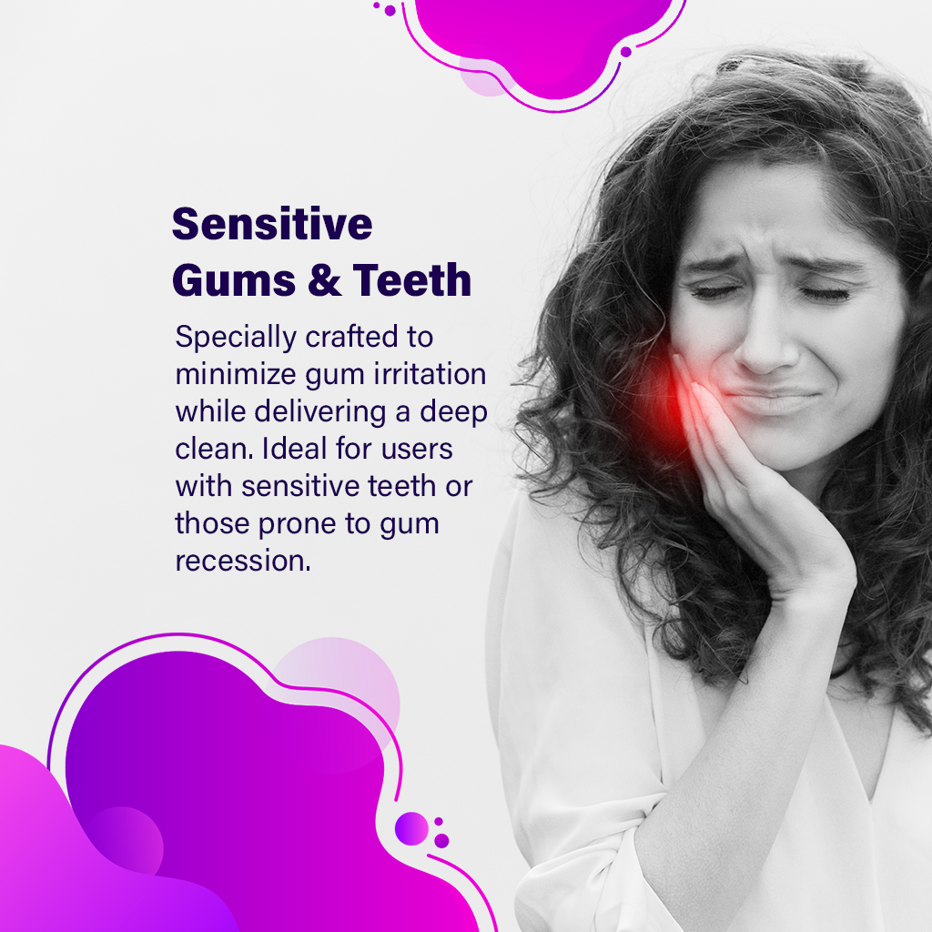 Ultra Soft Super Sensitive Manual Toothbrush For Adults With Premium Dupont Tynex Bristles