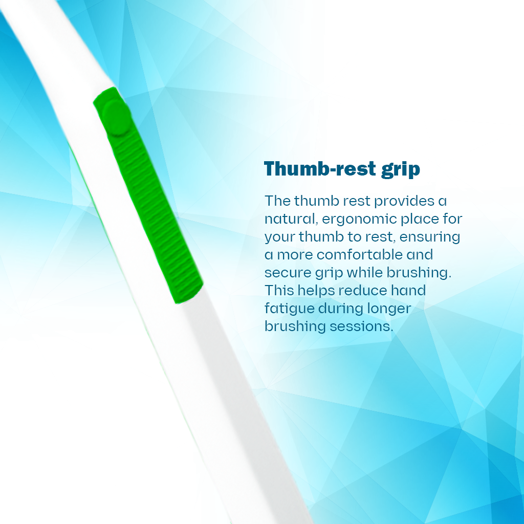 Plus Toothbrush For Adults With Premium Medium Dupont Tynex Bristles And Anti Bacterial Cap