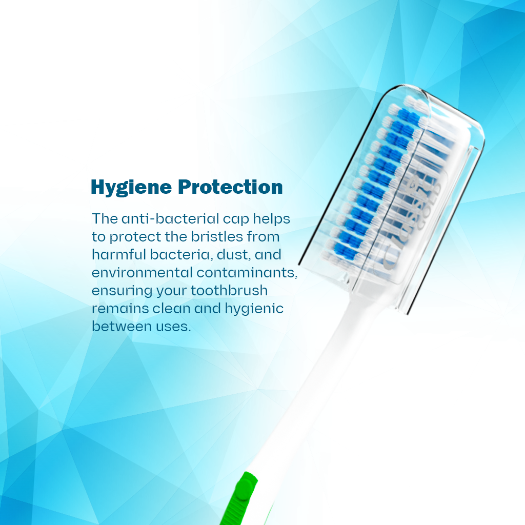 Plus Toothbrush For Adults With Premium Medium Dupont Tynex Bristles And Anti Bacterial Cap