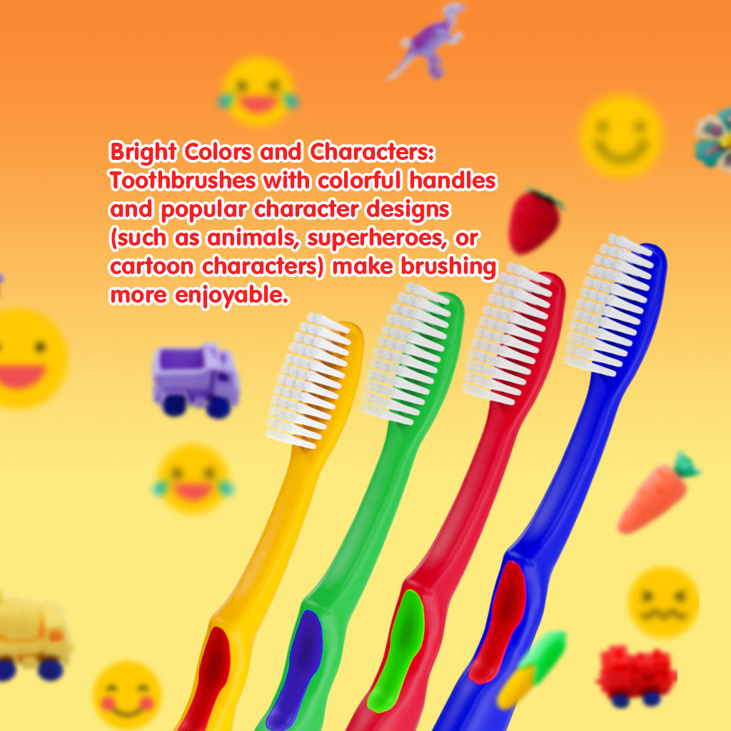 Super Soft Young Junior Toothbrush With Premium Dupont Bristles Specially For Kids