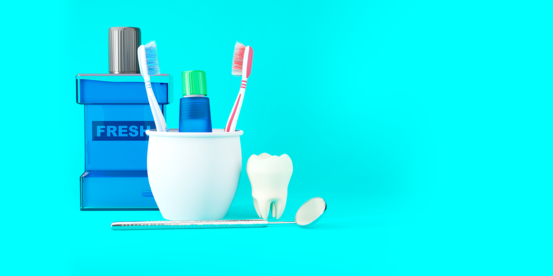 Illustration of essential oral hygiene practices, including brushing, flossing, and rinsing, emphasizing their importance for overall health and well-being.