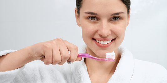 A girl demonstrating how to effectively remove plaque and maintain a healthy smile, with accompanying tips and techniques for oral health.