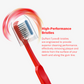 Select Medium Manual Toothbrush For Adults With Dupont Tynex Bristles And Anti Bacterial Crystal Clear Cap