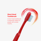 Select Medium Manual Toothbrush For Adults With Dupont Tynex Bristles And Anti Bacterial Crystal Clear Cap