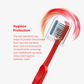 Select Medium Manual Toothbrush For Adults With Dupont Tynex Bristles And Anti Bacterial Crystal Clear Cap