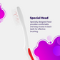 Ultra Soft Super Sensitive Manual Toothbrush For Adults With Premium Dupont Tynex Bristles